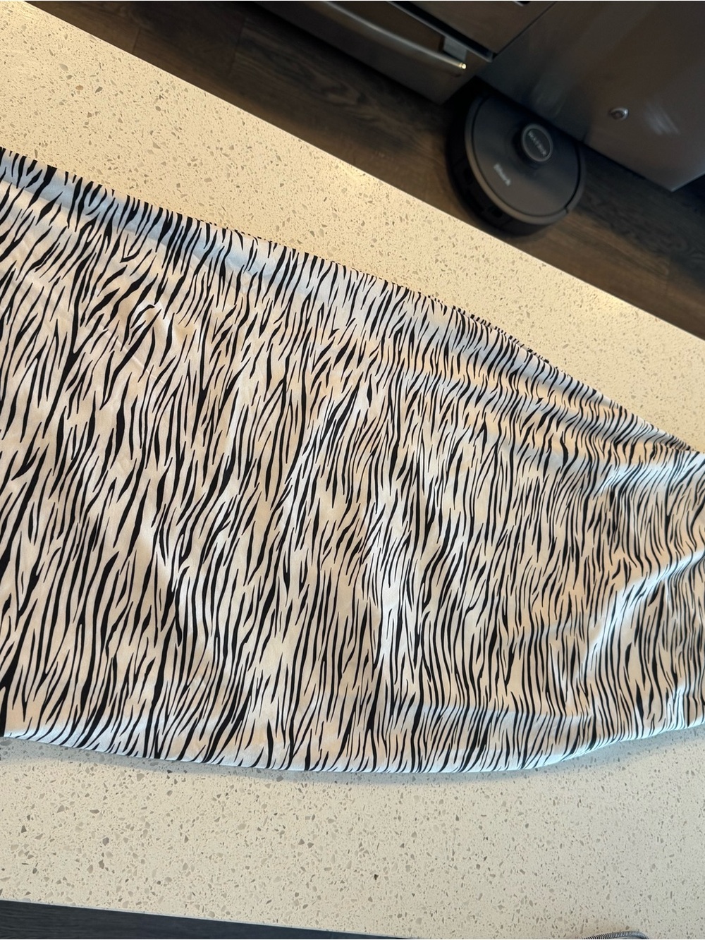 Bershka Black and White Zebra Print Midi Skirt